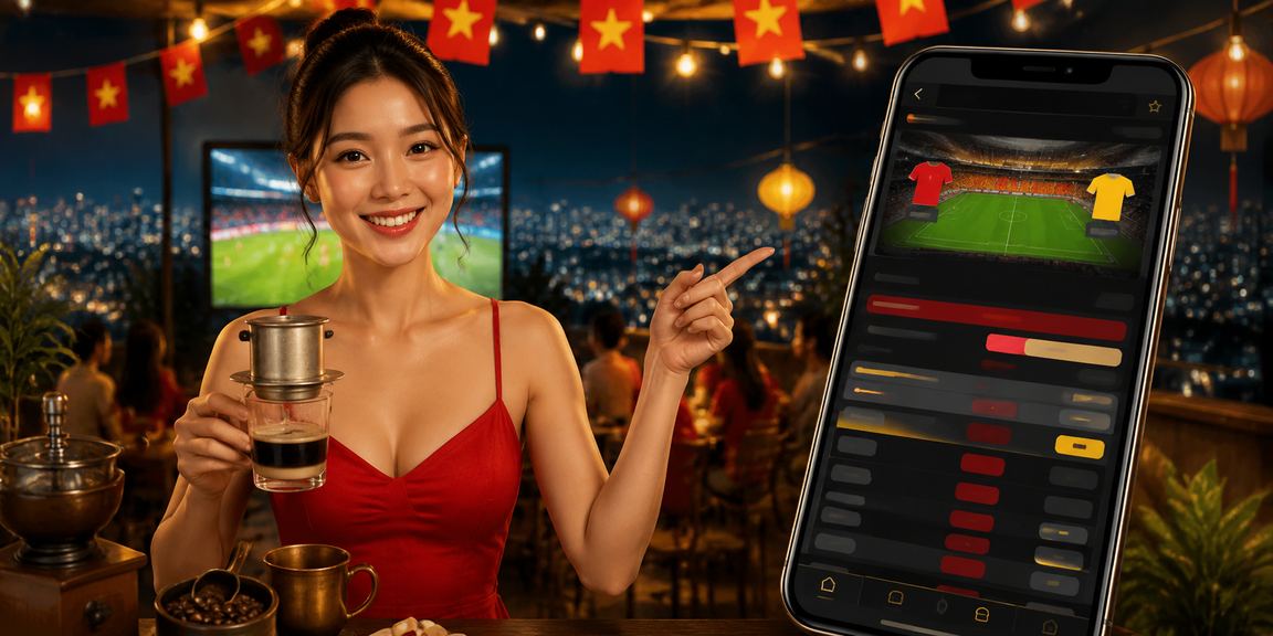 Người dùng tại Buôn Ma Thuột sử dụng ứng dụng casino trực tuyến bên ly cà phê buổi sáng