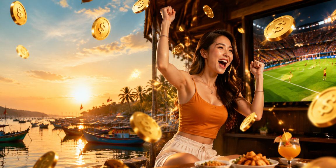 Bãi biển Mũi Né với hình ảnh gợi lên không khí giải trí sôi động và cá cược trực tuyến tại khu du lịch Việt Nam