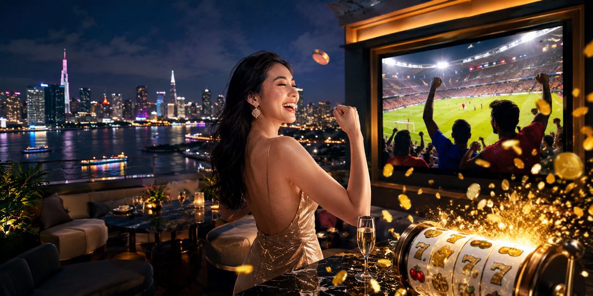 Người dùng tại Sài Gòn trải nghiệm slot game và kiểm tra giao dịch thanh toán trên điện thoại